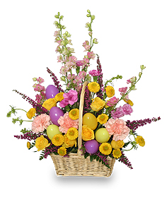 Easter Egg Hunt Spring Flower Basket