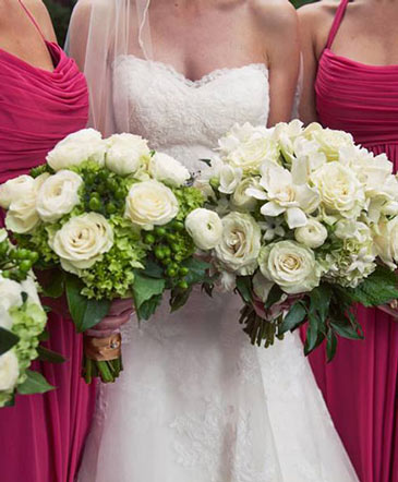 Classic White Bridal Bouquet in Angier, NC | JJ's Flowers