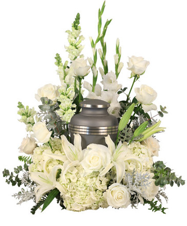 Eternal Peace Urn Cremation Flowers   (urn not included)  in Angier, NC | JJ's Flowers