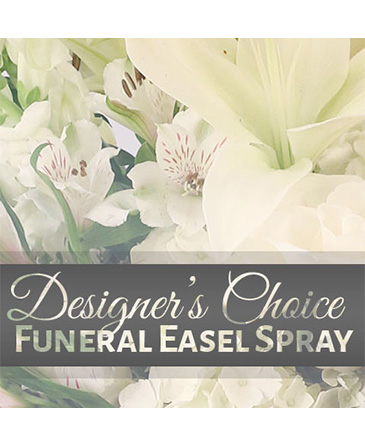 Funeral Easel Spray Designer's Choice in Angier, NC | JJ's Flowers