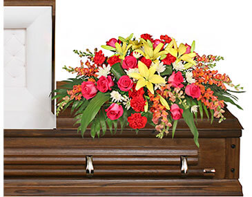 IN LOVING MEMORY Casket Spray in Angier, NC | JJ's Flowers