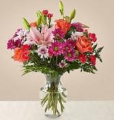 Light of My Life Bouquet Carnation Lily Rose