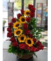 Moon Roses And Sunflowers 