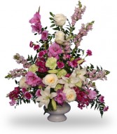 MAGENTA SUNSET URN Funeral Flowers