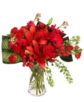 Unforgettable Ruby Floral Design 